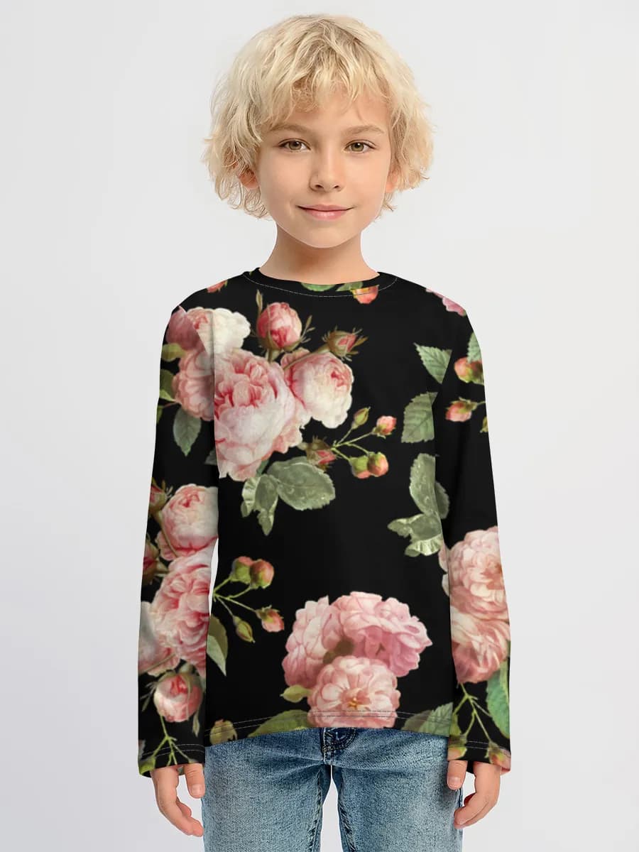 Children's cotton long sleeve shirt