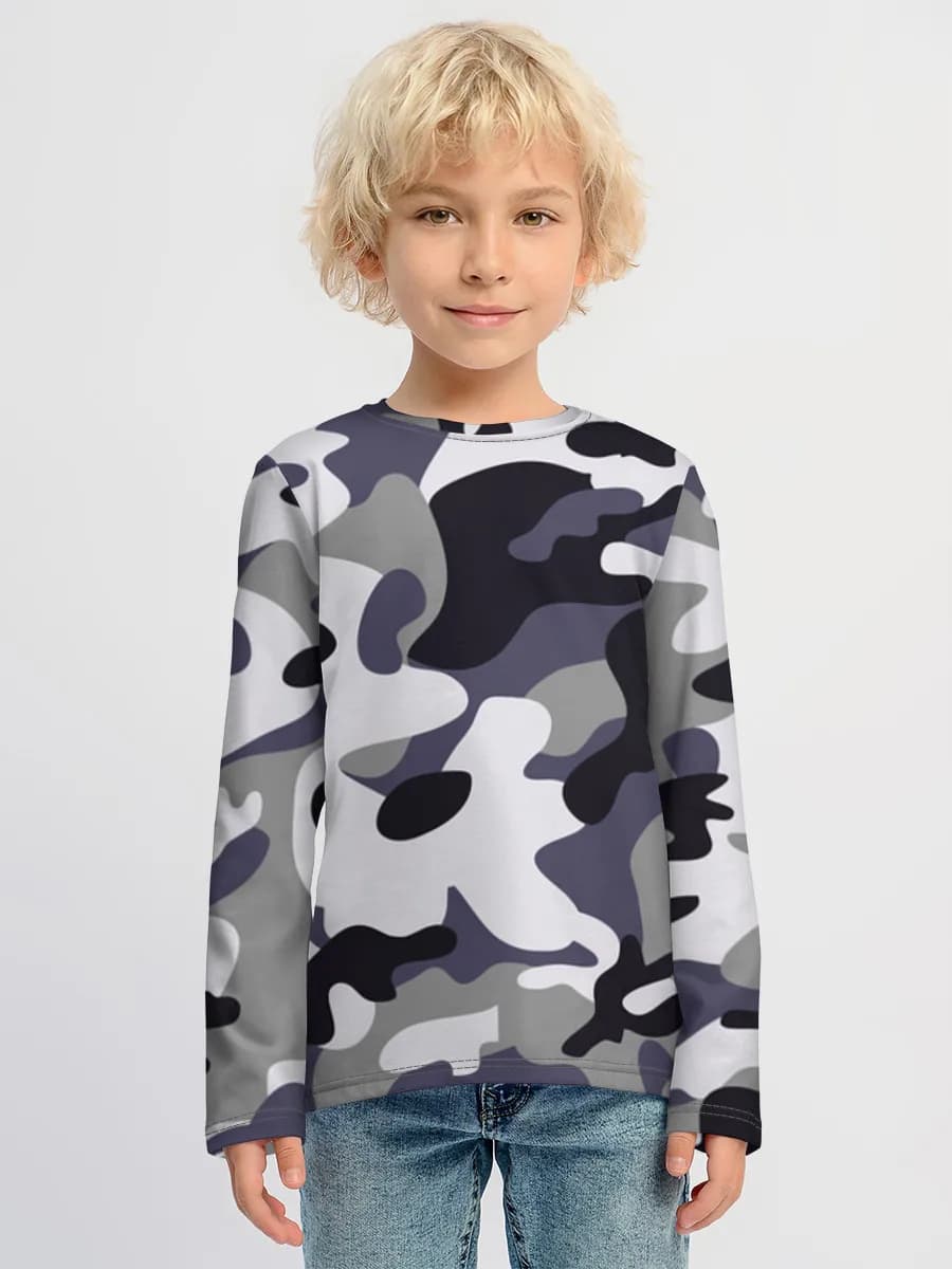 Children's cotton long sleeve shirt