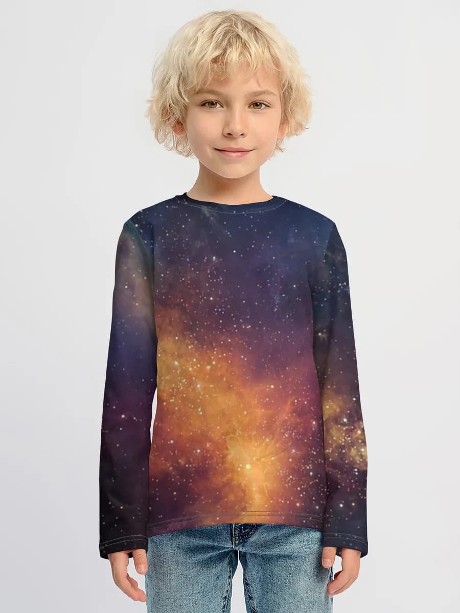 Children's cotton long sleeve shirt