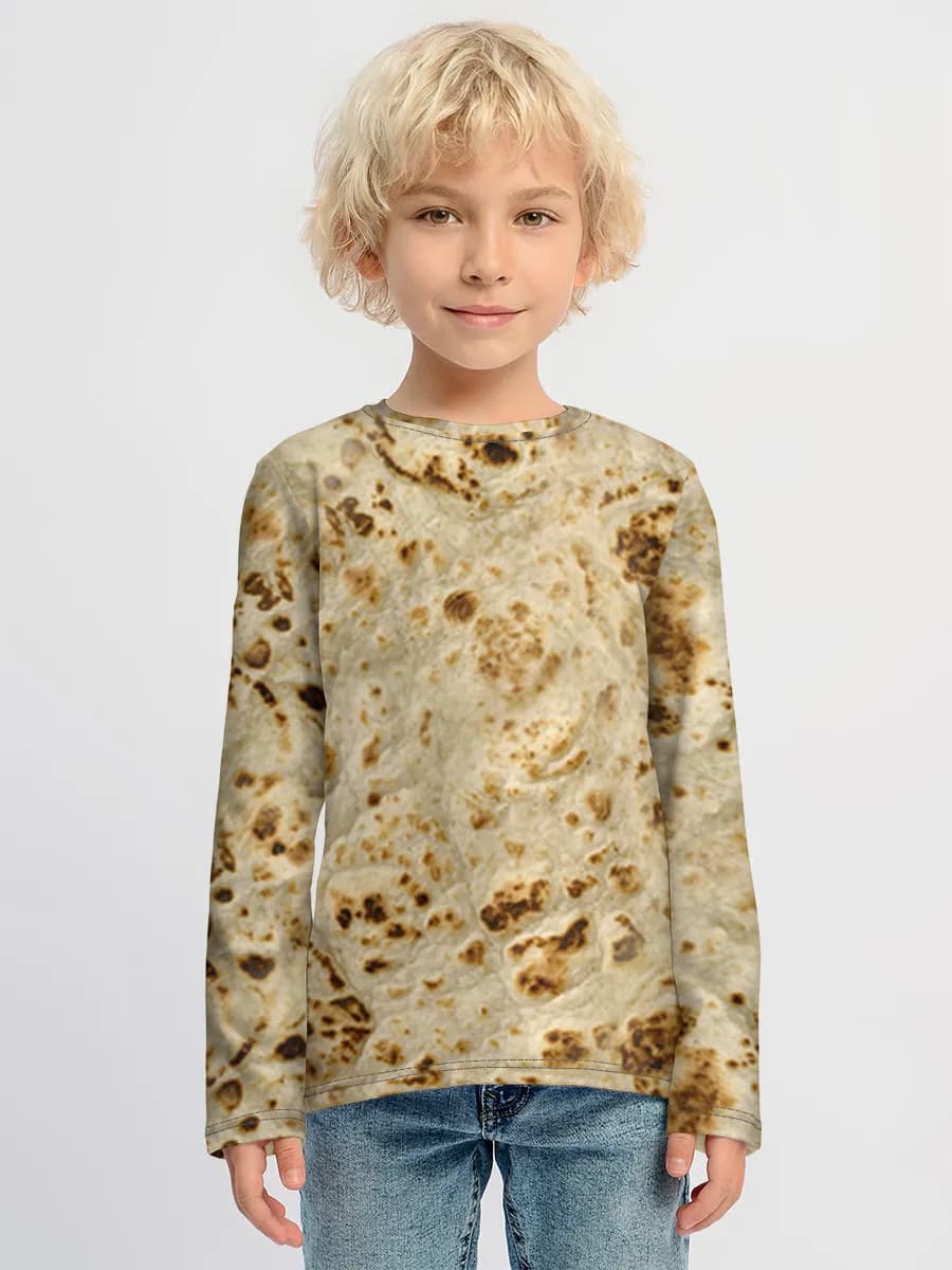 Children's cotton long sleeve shirt