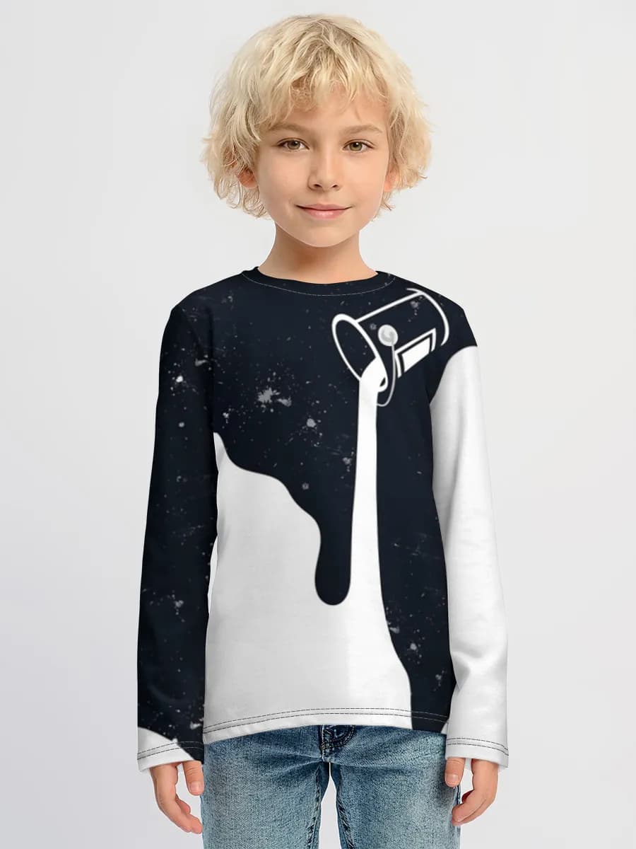 Children's cotton long sleeve shirt