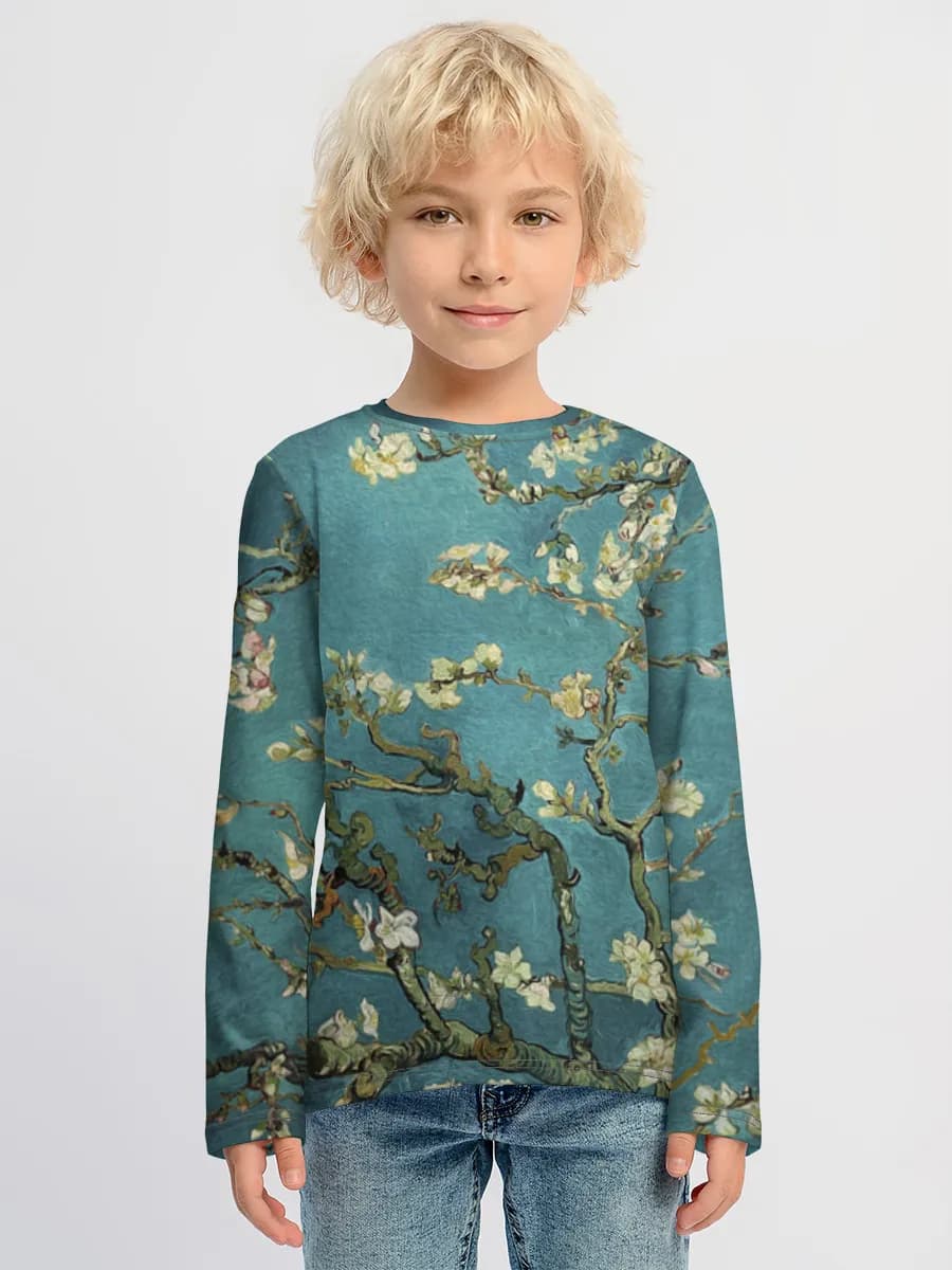 Children's cotton long sleeve shirt