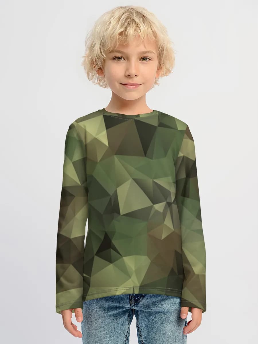 Children's cotton long sleeve shirt