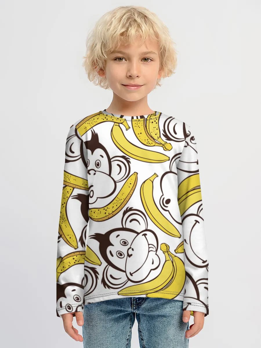 Children's cotton long sleeve shirt