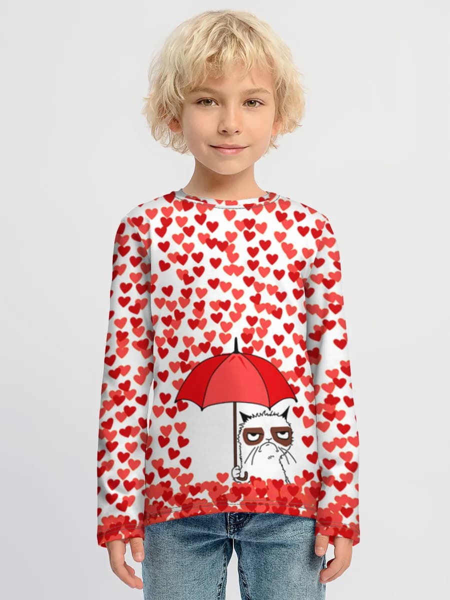 Children's cotton long sleeve shirt