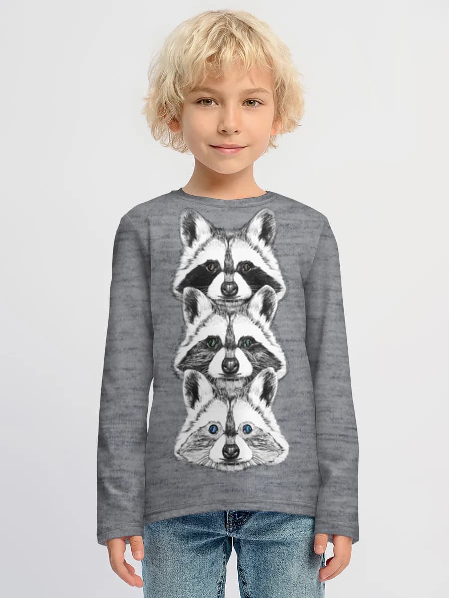 Children's cotton long sleeve shirt