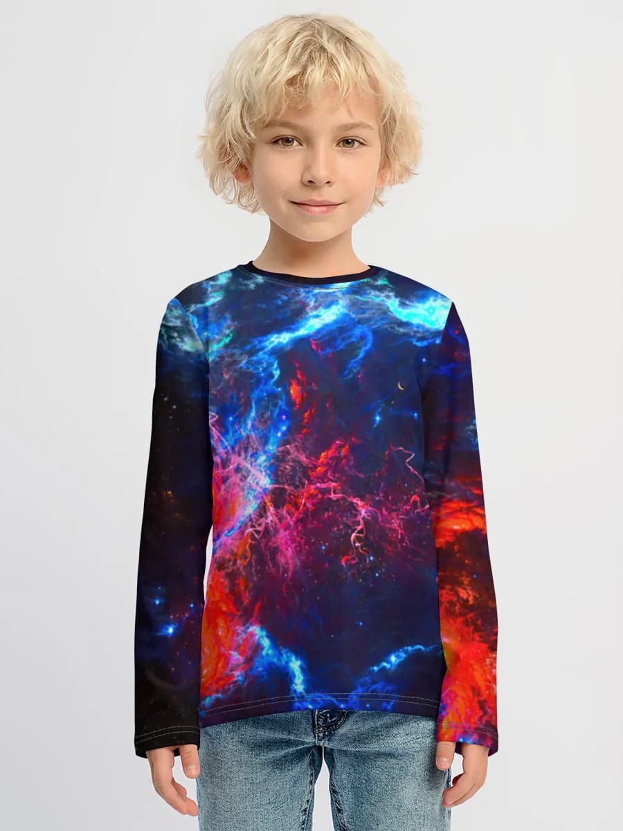 Children's cotton long sleeve shirt