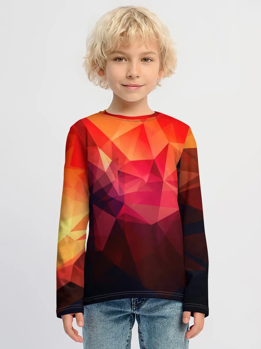 Children's cotton long sleeve shirt