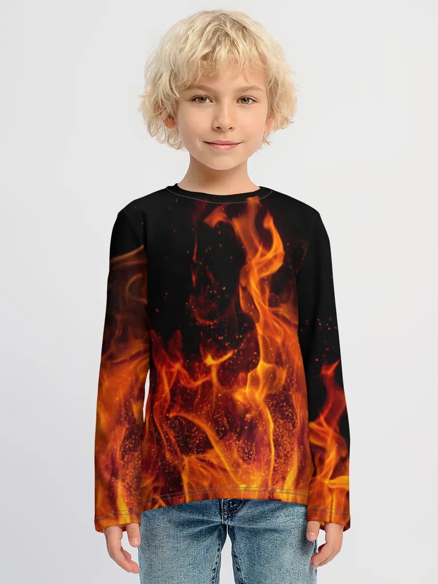 Children's cotton long sleeve shirt
