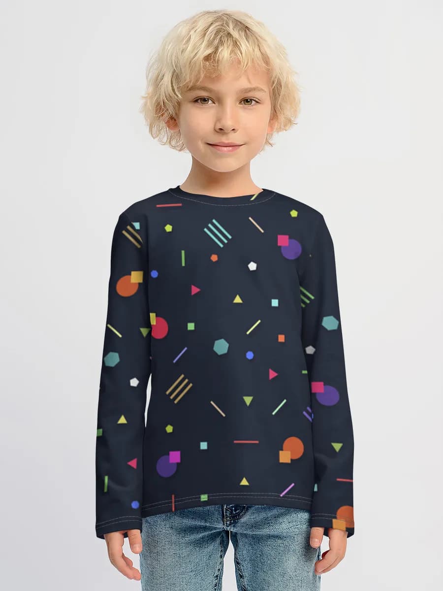 Children's cotton long sleeve shirt