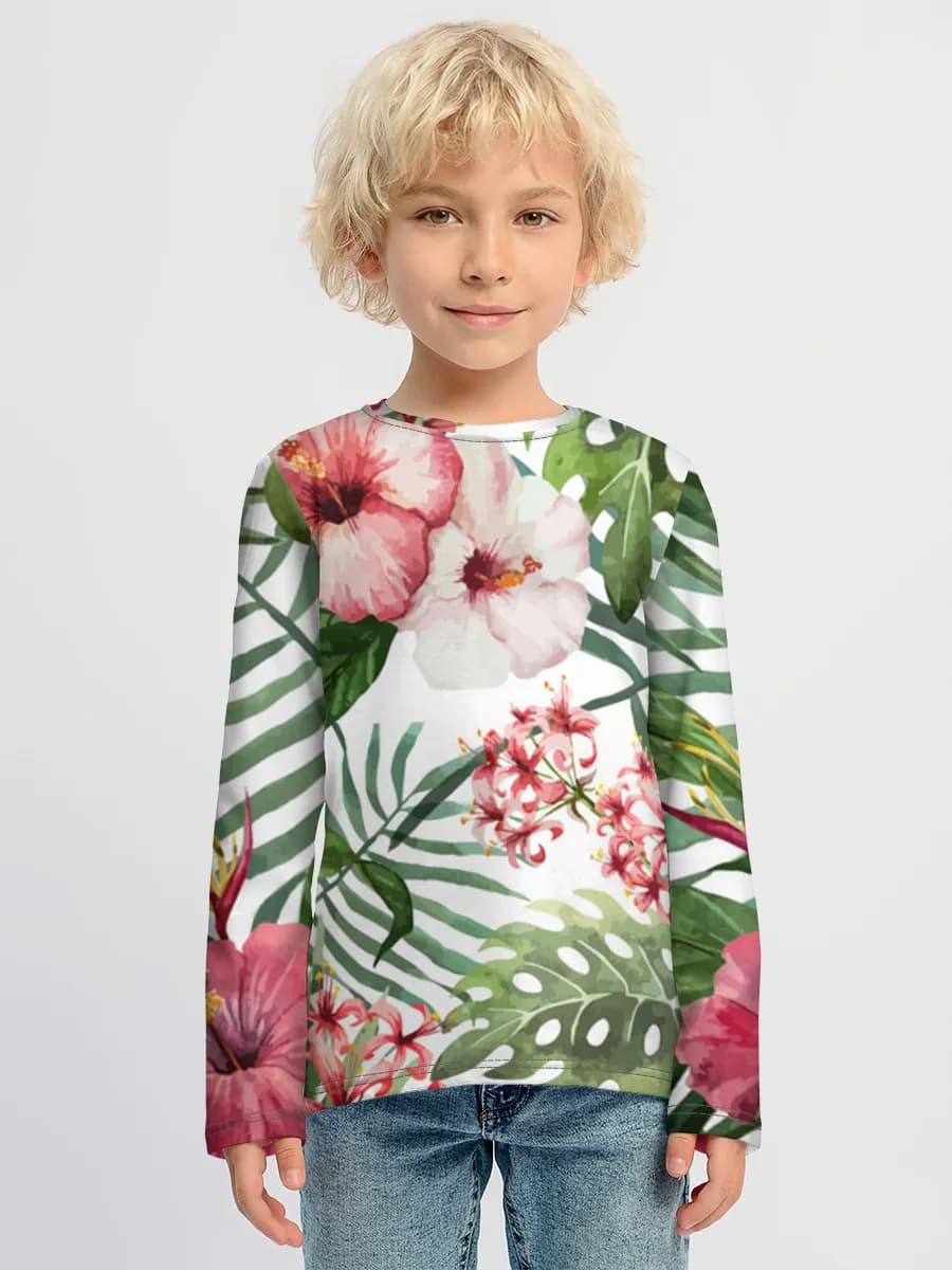 Children's cotton long sleeve shirt