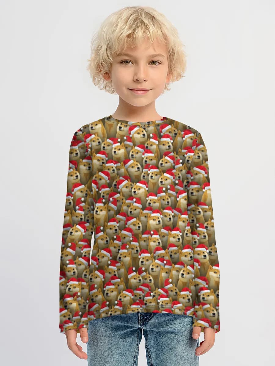 Children's cotton long sleeve shirt