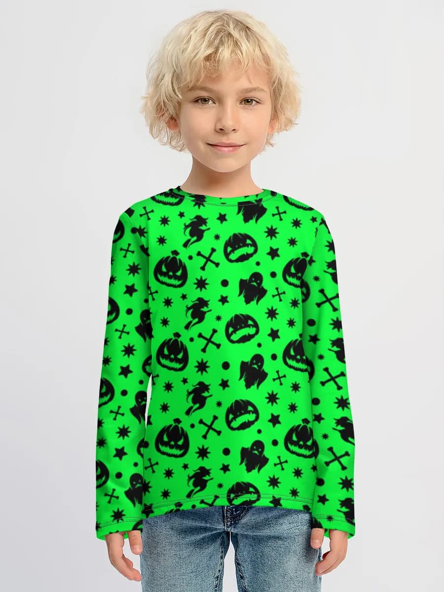Children's cotton long sleeve shirt