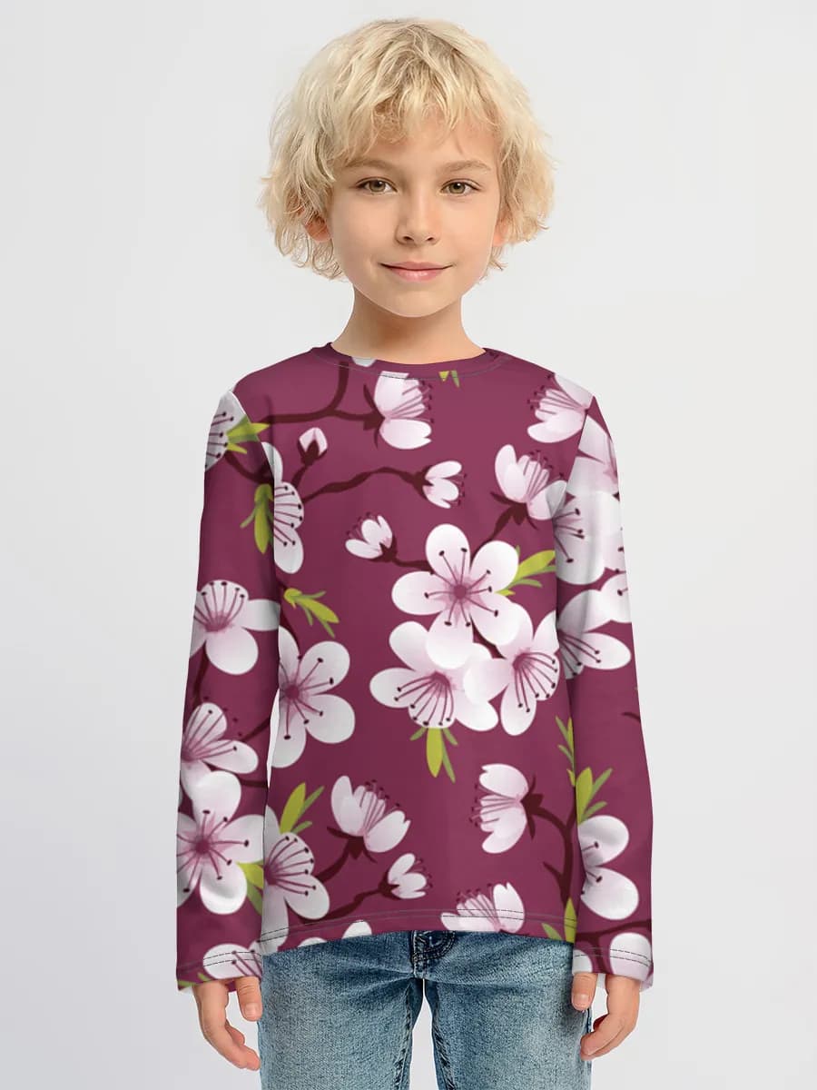 Children's cotton long sleeve shirt