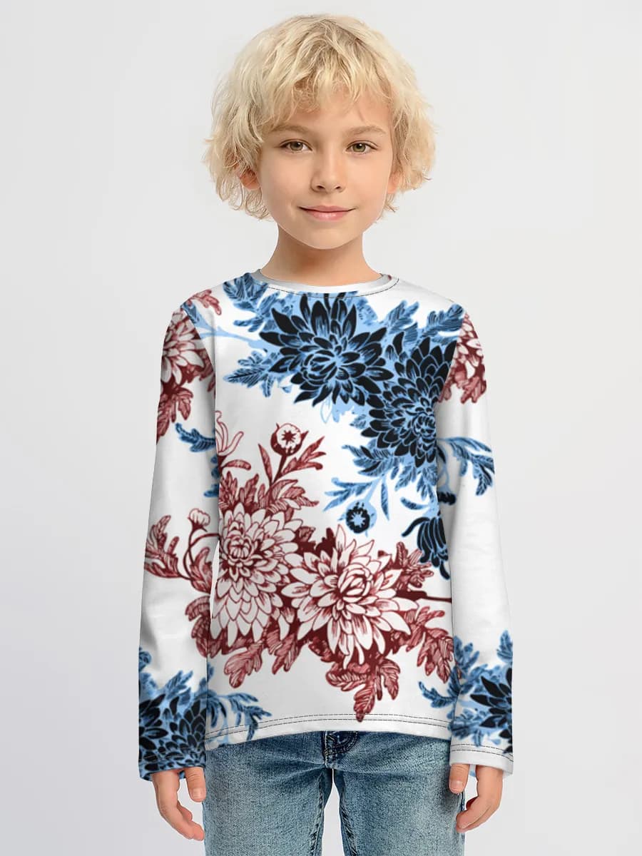 Children's cotton long sleeve shirt