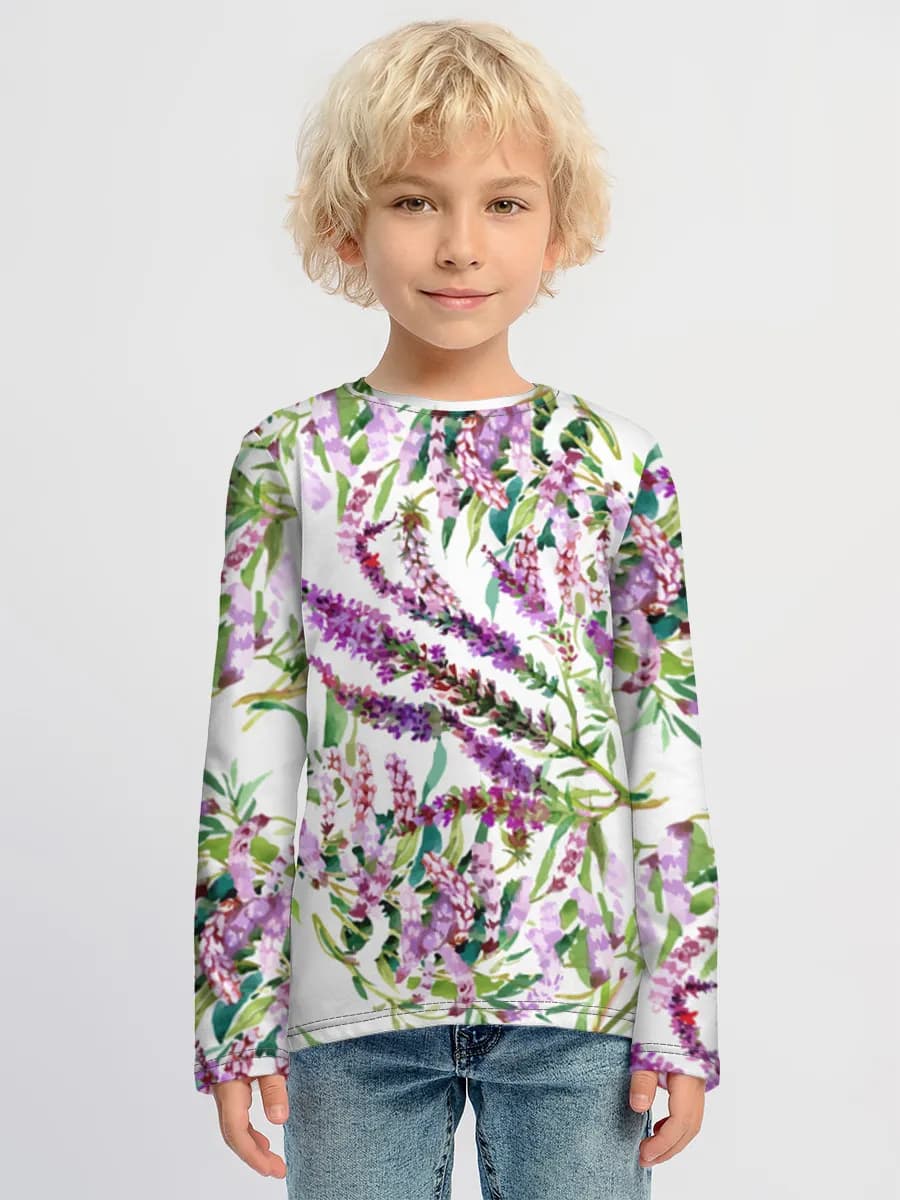 Children's cotton long sleeve shirt