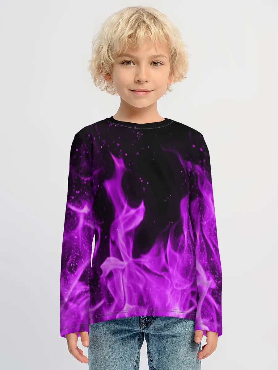 Children's cotton long sleeve shirt