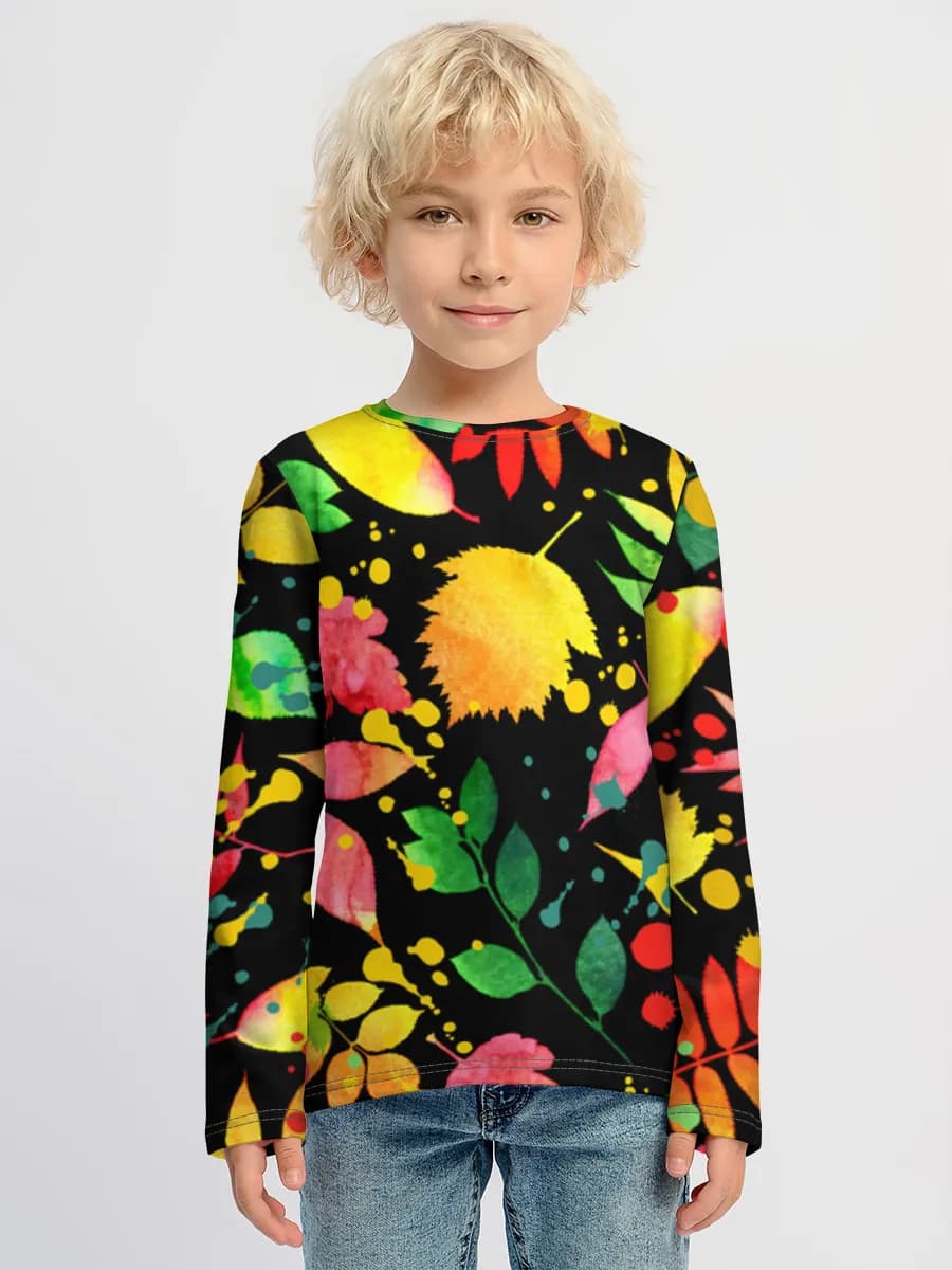 Children's cotton long sleeve shirt