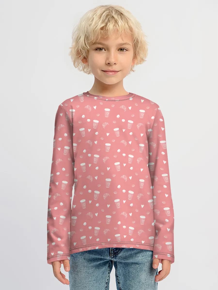 Children's cotton long sleeve shirt