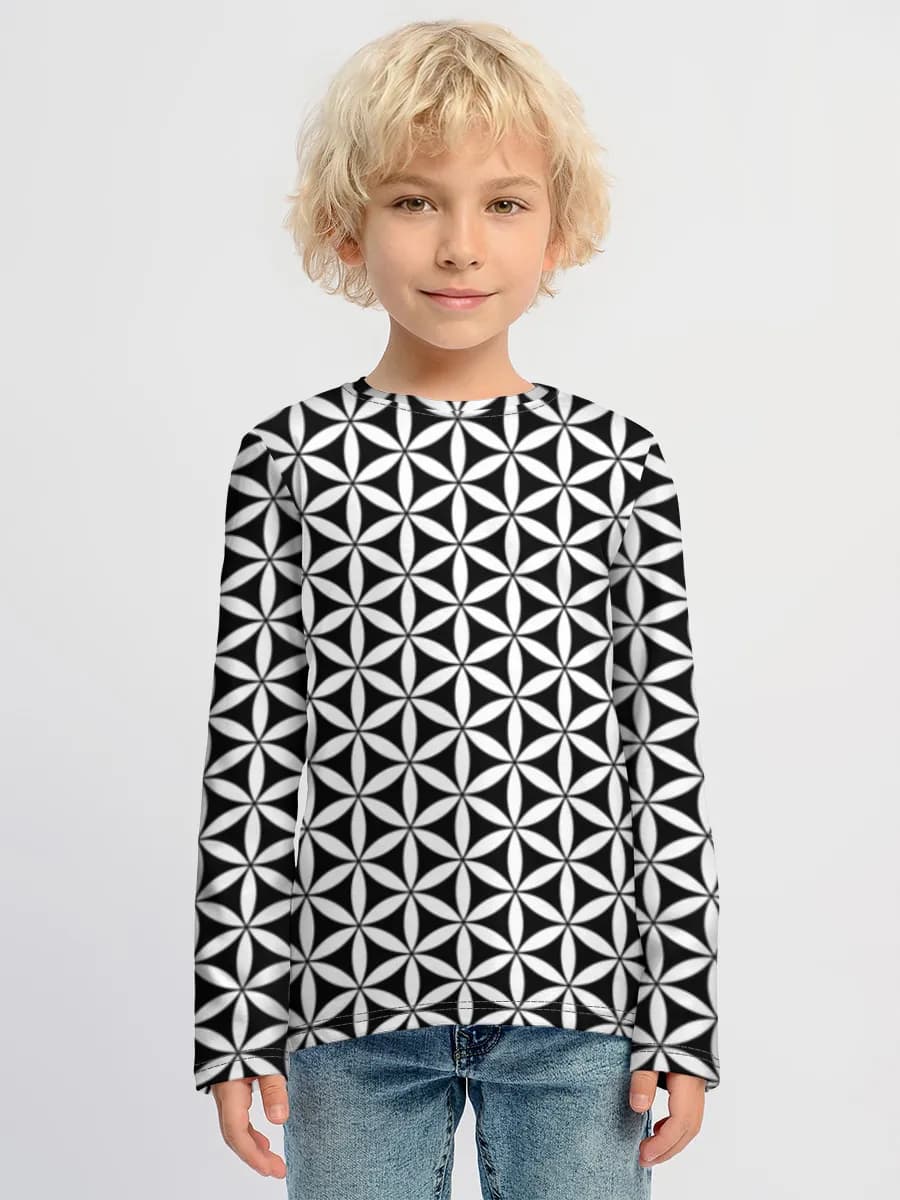 Children's cotton long sleeve shirt