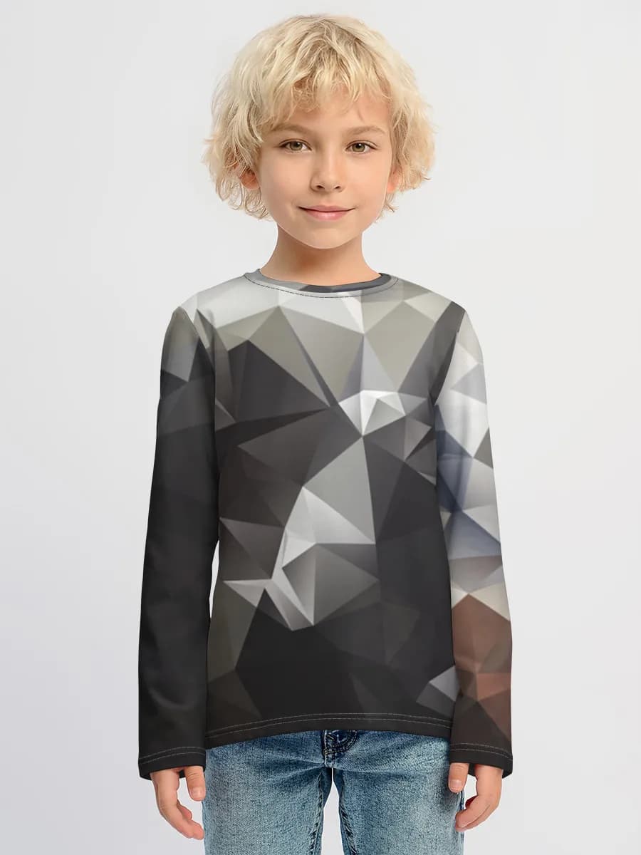 Children's cotton long sleeve shirt