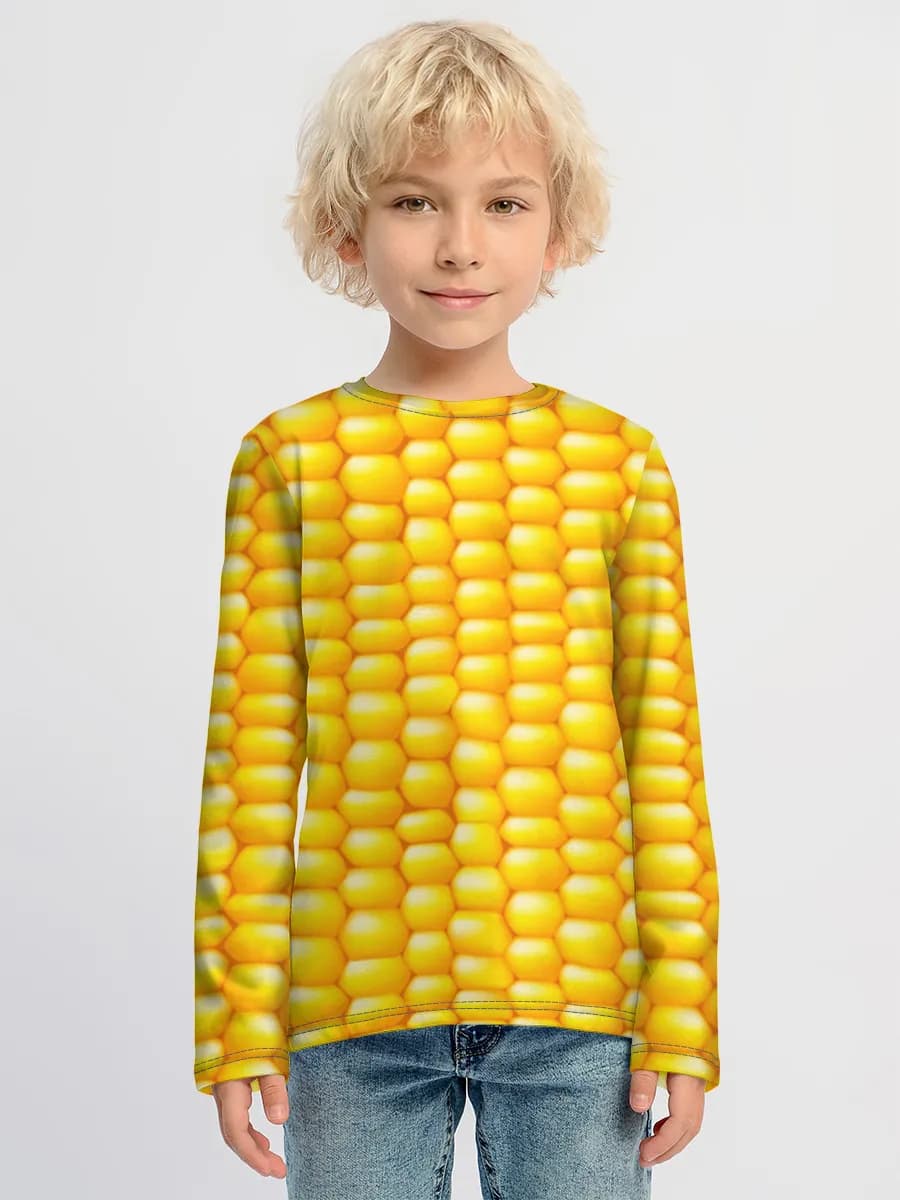 Children's cotton long sleeve shirt