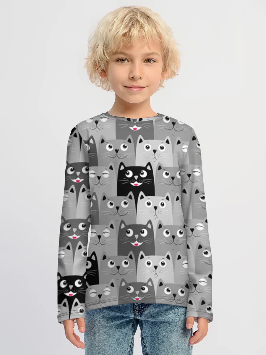 Children's cotton long sleeve shirt