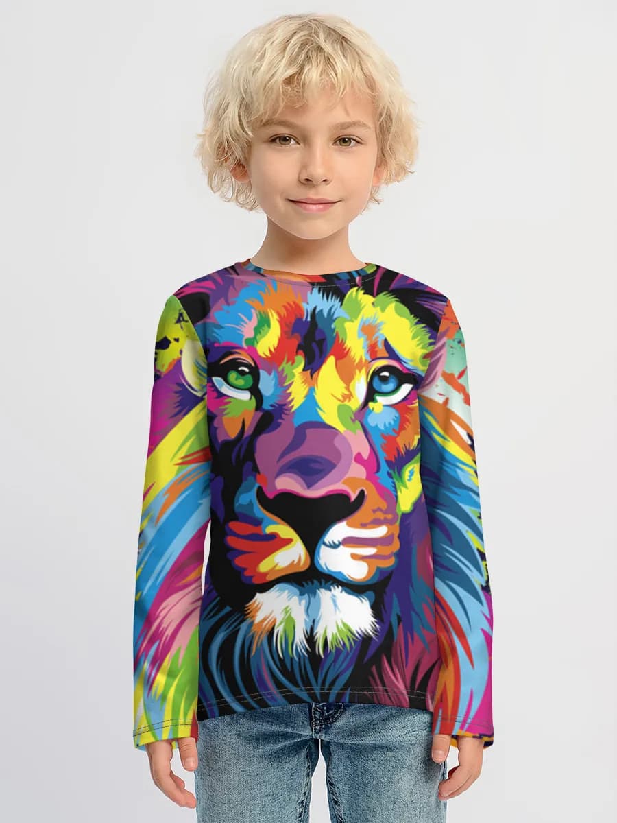 Children's cotton long sleeve shirt