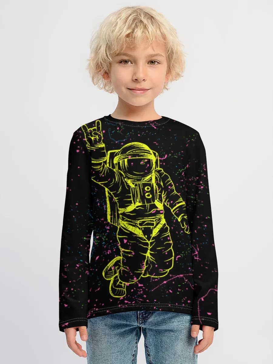 Children's cotton long sleeve shirt