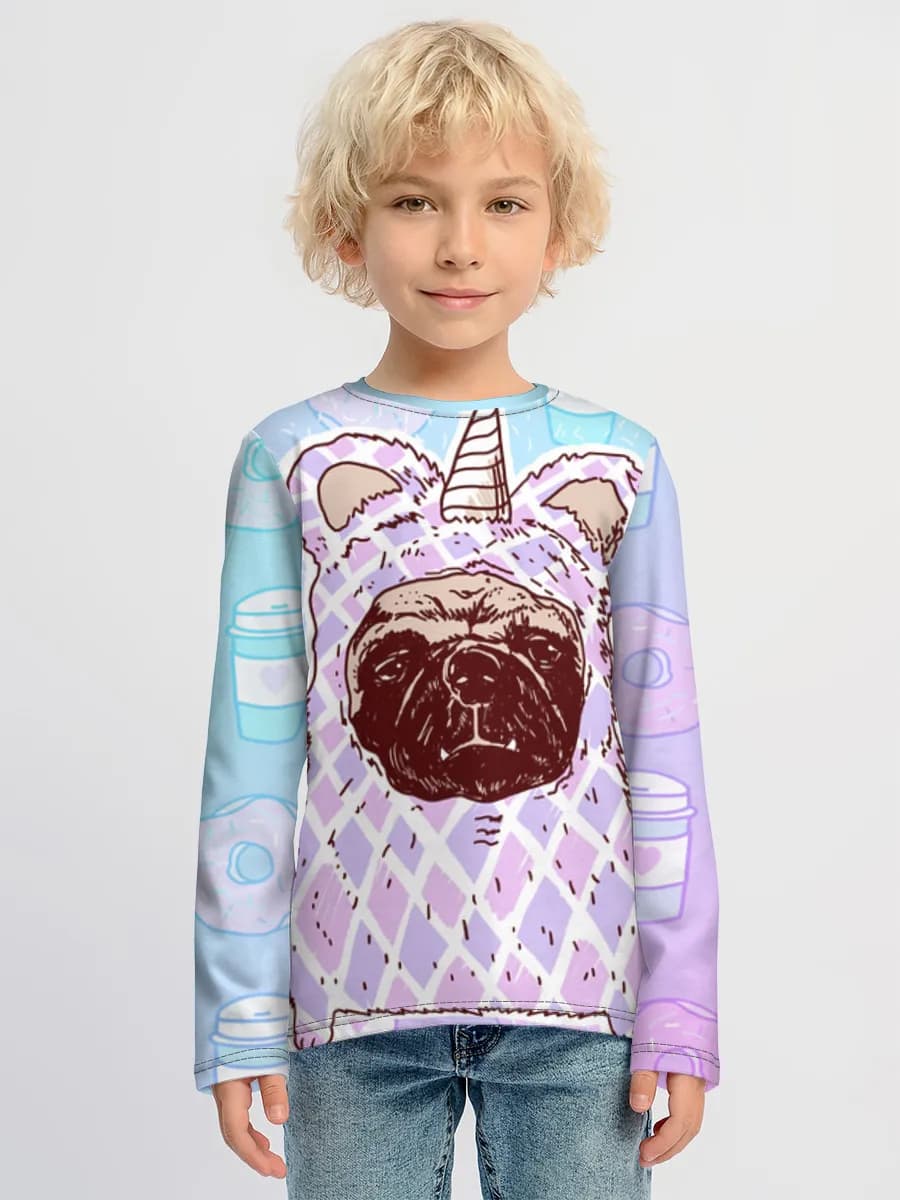 Children's cotton long sleeve shirt