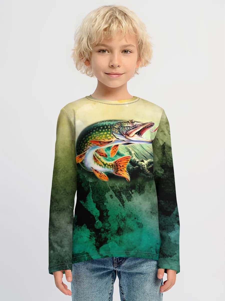 Children's cotton long sleeve shirt