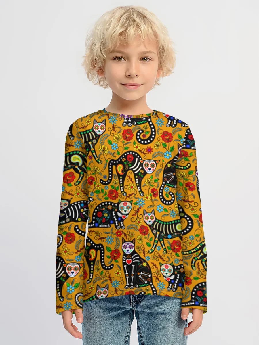 Children's cotton long sleeve shirt