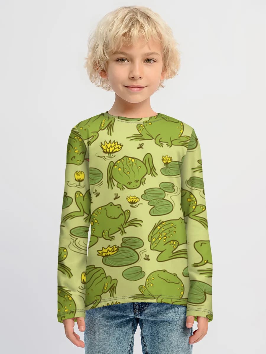Children's cotton long sleeve shirt