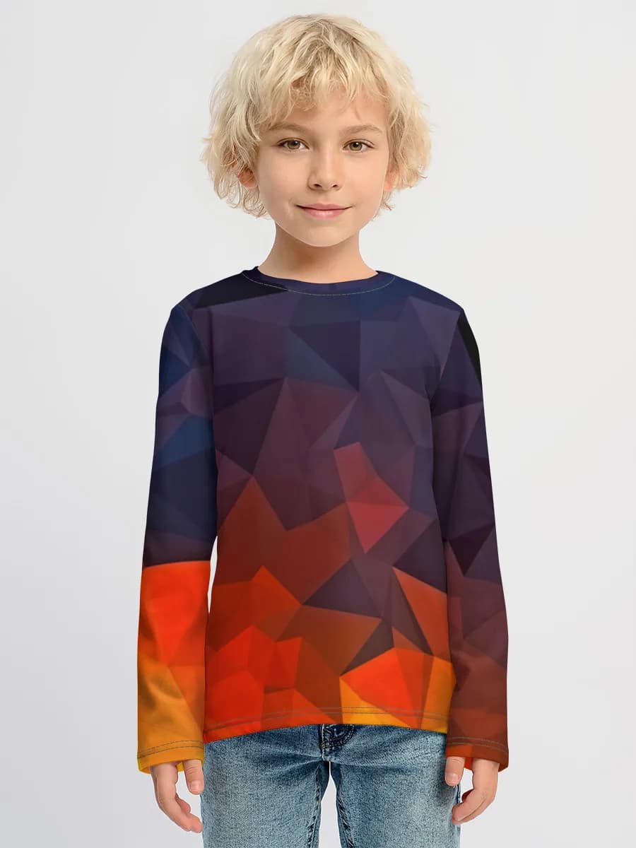 Children's cotton long sleeve shirt