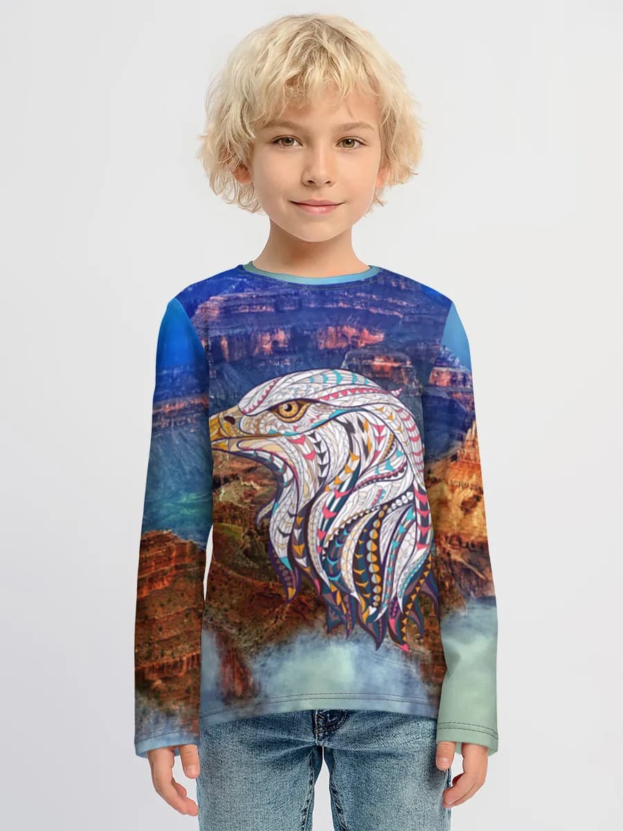 Children's cotton long sleeve shirt