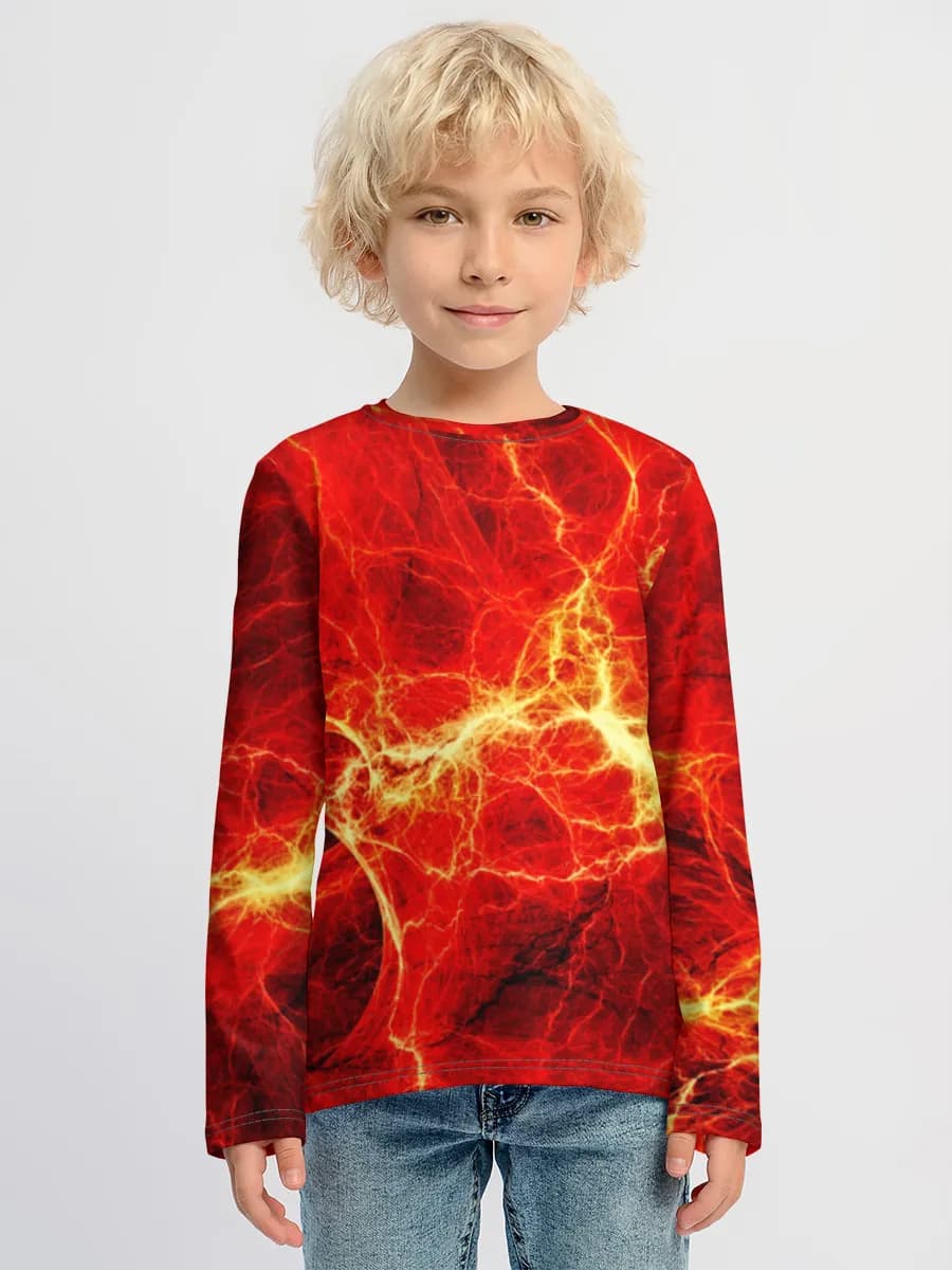 Children's cotton long sleeve shirt