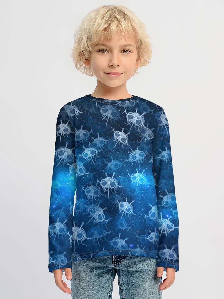 Children's cotton long sleeve shirt