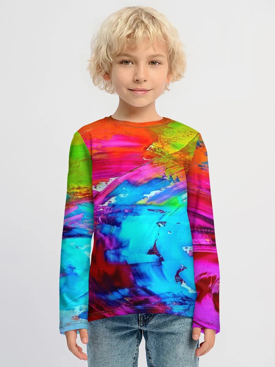 Children's cotton long sleeve shirt