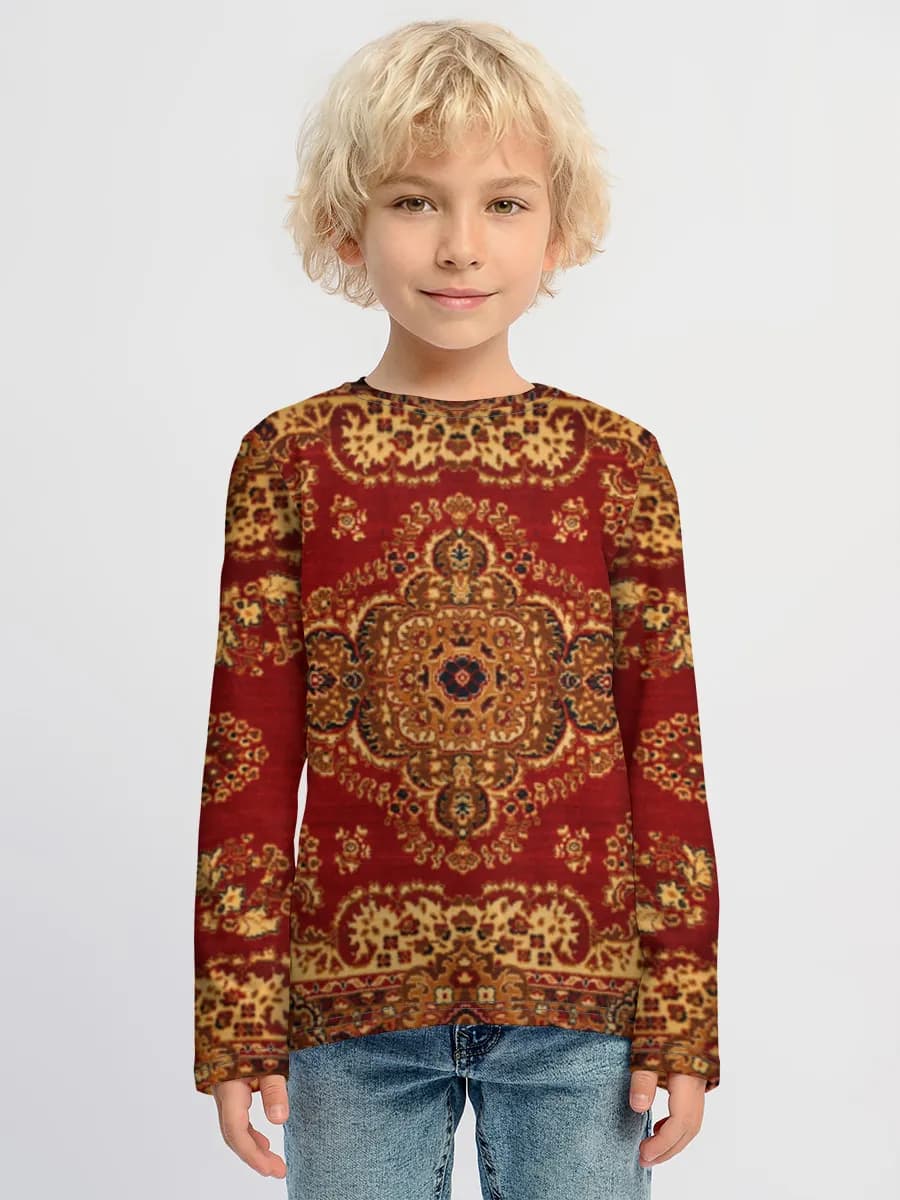 Children's cotton long sleeve shirt
