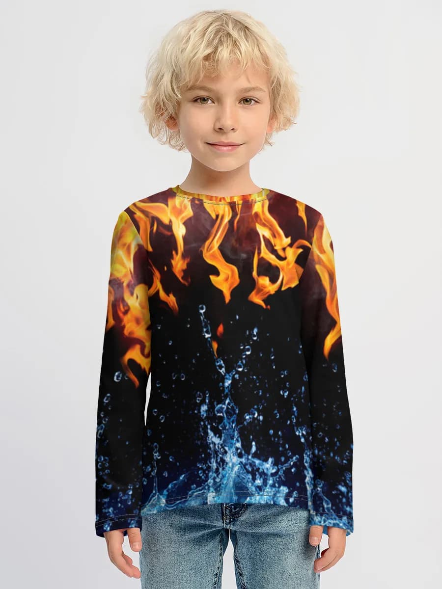 Children's cotton long sleeve shirt