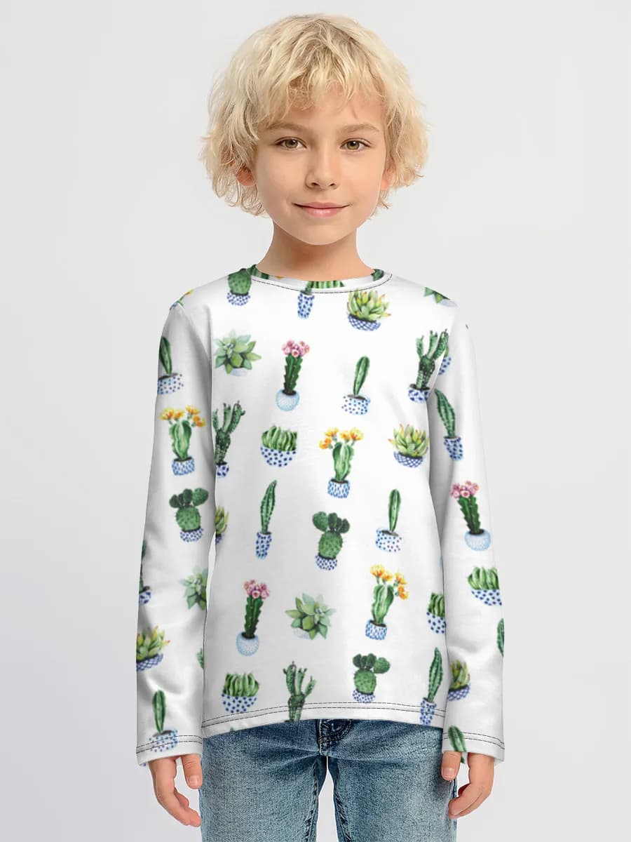 Children's cotton long sleeve shirt