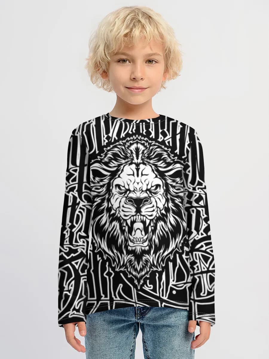 Children's cotton long sleeve shirt