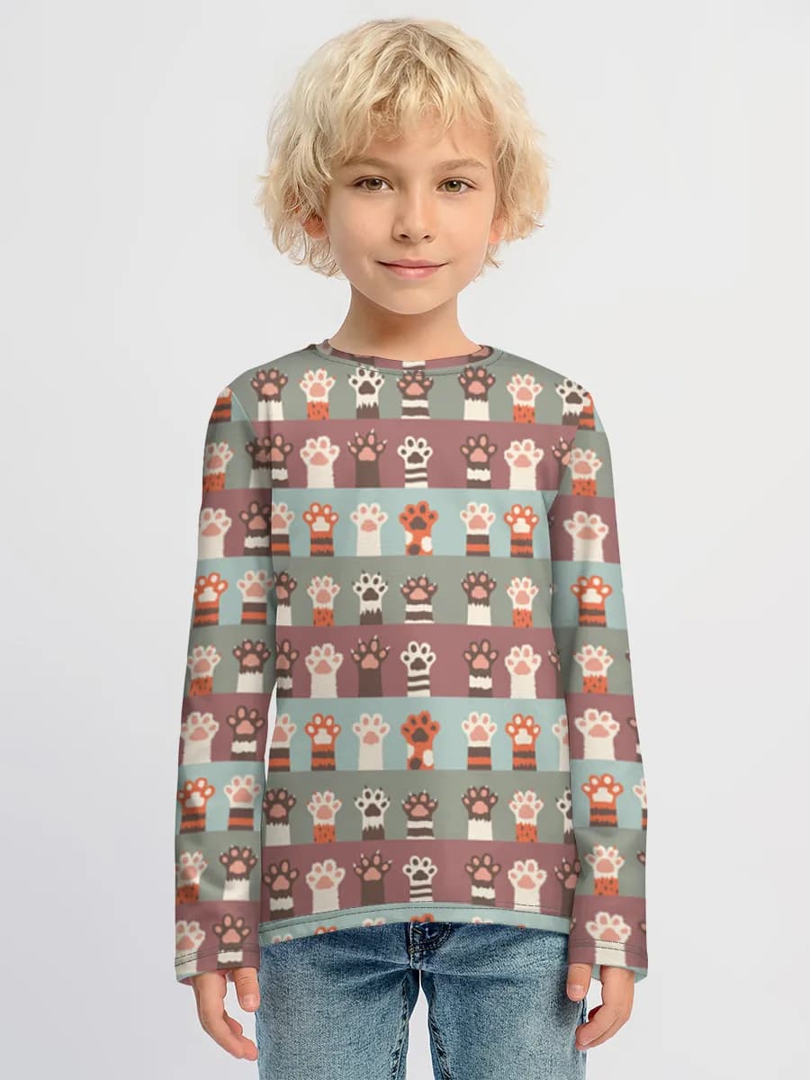 Children's cotton long sleeve shirt