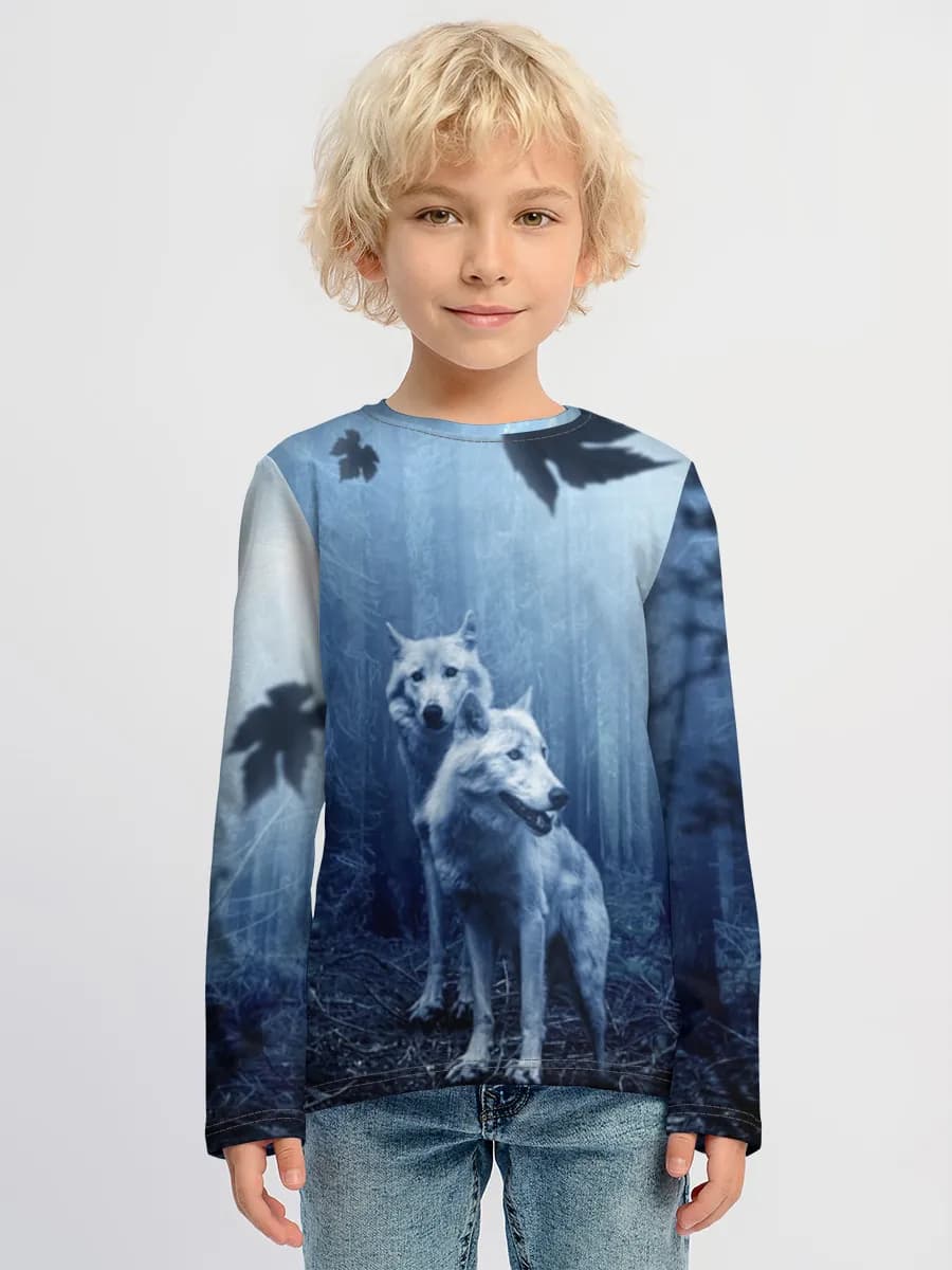 Children's cotton long sleeve shirt