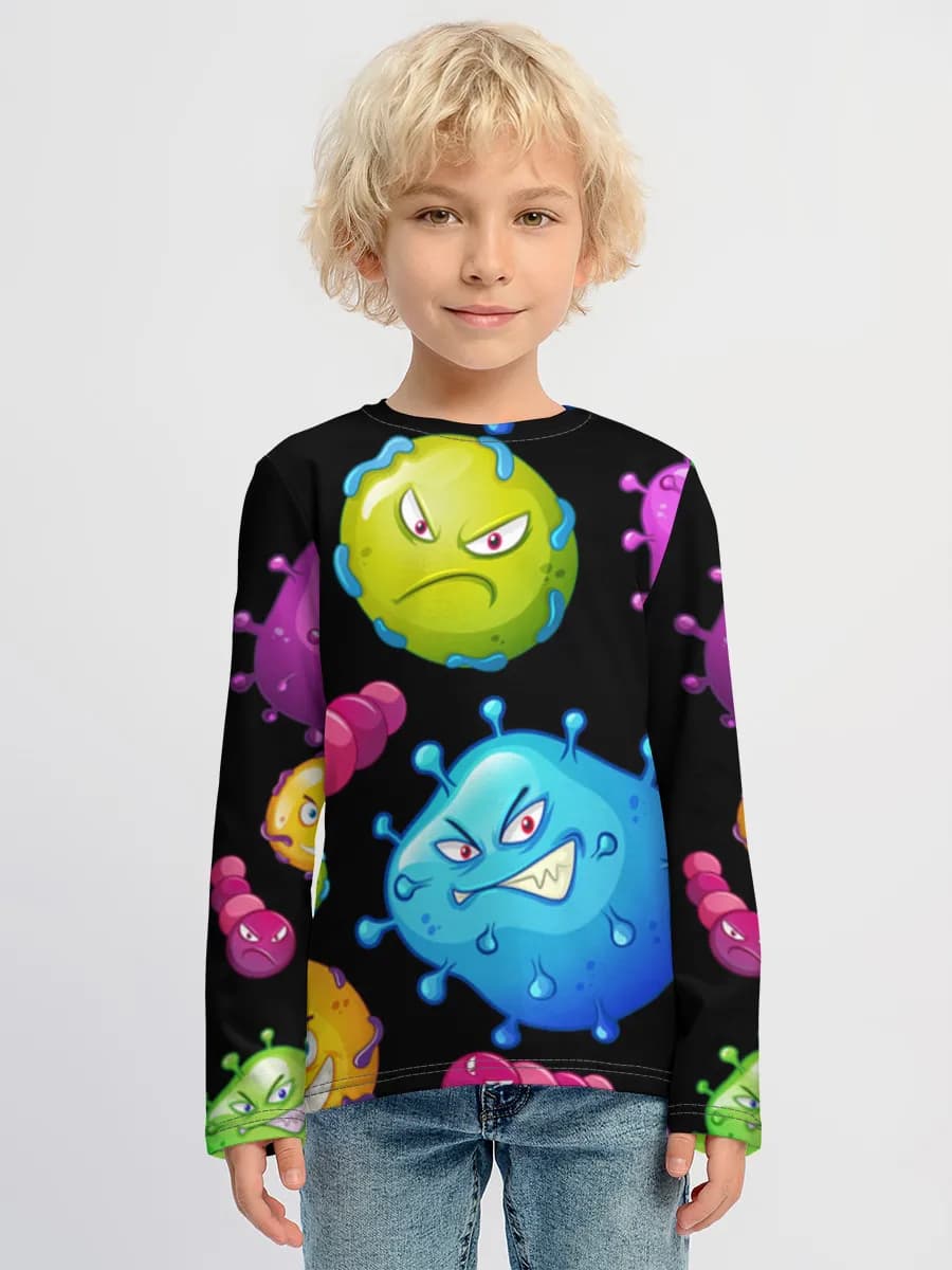 Children's cotton long sleeve shirt