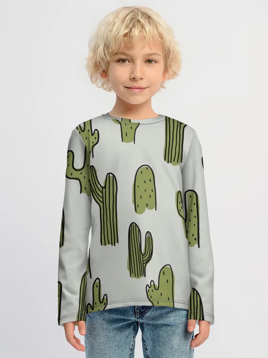 Children's cotton long sleeve shirt