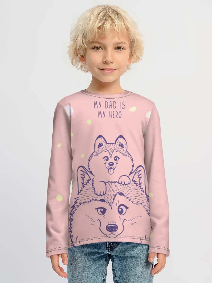 Children's cotton long sleeve shirt