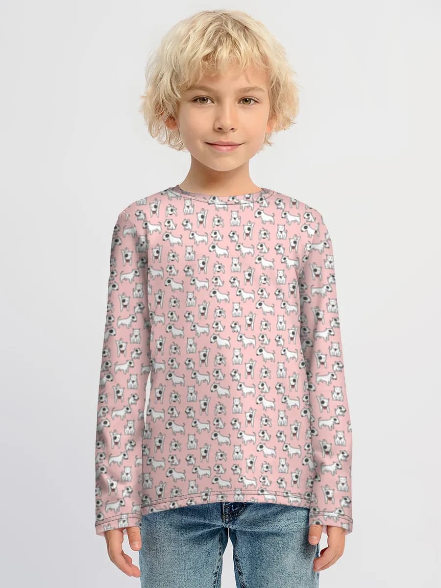 Children's cotton long sleeve shirt