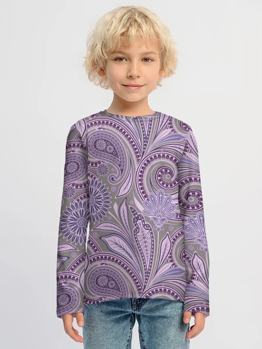 Children's cotton long sleeve shirt