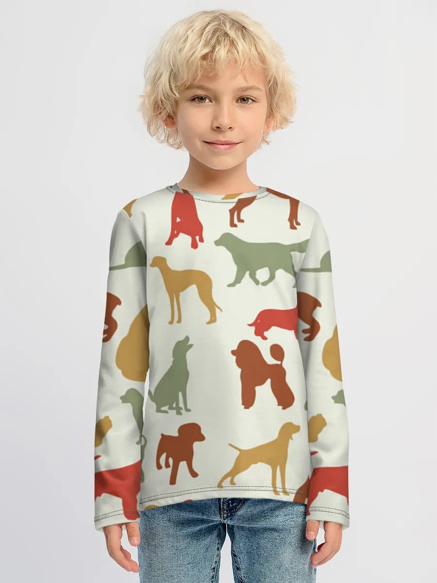 Children's cotton long sleeve shirt